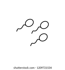 sperm  icon. Element of medicine for mobile concept and web apps icon. Thin line icon for website design and development, app development. Premium icon