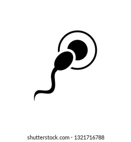 Sperm Icon In Flat Style Vector For Apps, UI, Websites. Black Icon Vector Illustration.
