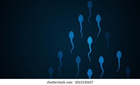 Icono de esperma. células espermatozoides humanas