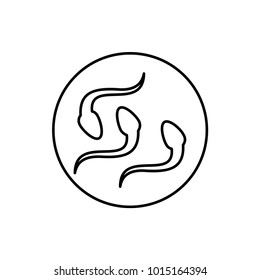 sperm icon illustration isolated vector sign symbol
