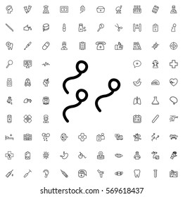 sperm icon illustration isolated vector sign symbol