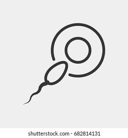 Sperm icon illustration isolated vector sign symbol
