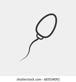 Sperm icon illustration isolated vector sign symbol