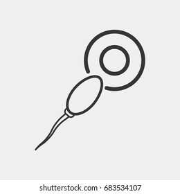Sperm icon illustration isolated vector sign symbol