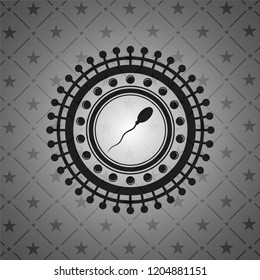 sperm icon inside dark badge