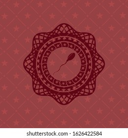 sperm icon inside red icon or emblem