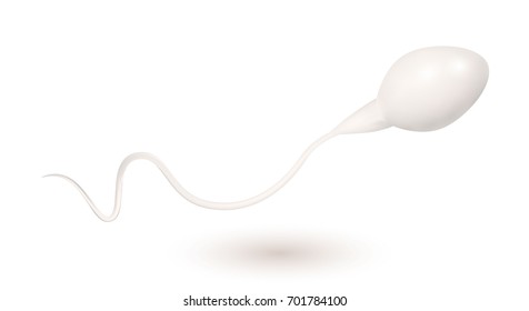 Icono de esperma aislado en blanco. Ilustración vectorial.