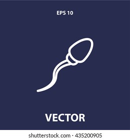 sperm icon. sperm line icon