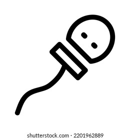 sperm icon or logo isolated sign symbol vector illustration - high quality black style vector icons
