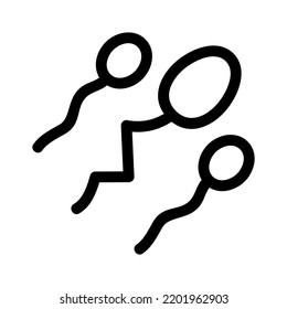 sperm icon or logo isolated sign symbol vector illustration - high quality black style vector icons
