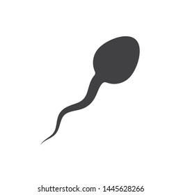 sperm icon logo vector illustration design template