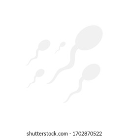 Sperm icon. Reproductive system. Vector design isolated on white background.