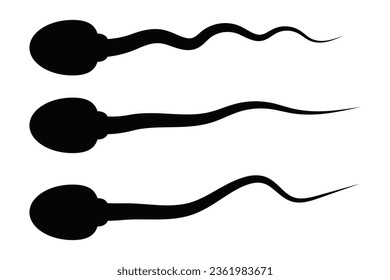 Sperm icon set simple design