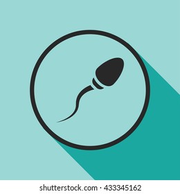 sperm icon. sperm sign