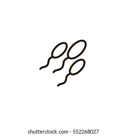 sperm icon. sign design