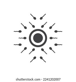 Vector de símbolo de icono de esperma