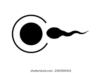 Símbolo de icono de esperma diseño simple