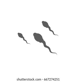 Sperm icon in trendy flat style isolated on white background. Symbol for your web site design, logo, app, UI. Vector illustration, EPS