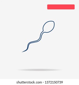 Sperm icon. Vector concept illustration for design.