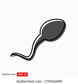 Icono de esperma. Ilustración de concepto de vector