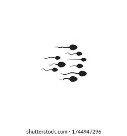 Spermiensymbol. Vector Concept Illustration für Design.