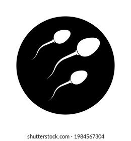 Icono de esperma. Ilustración de concepto de vector para diseño con color de fondo blanco editable