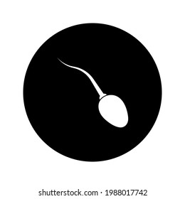 Sperm icon. Vector concept illustration for design on white background color editable