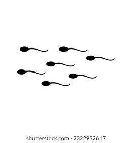 Sperm icon. Vector concept illustration on white background..eps