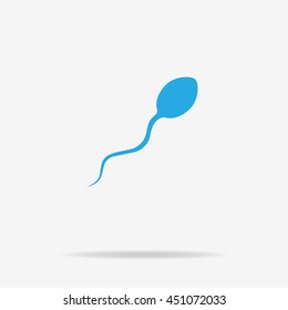 Sperm icon. Vector concept illustration for design.
