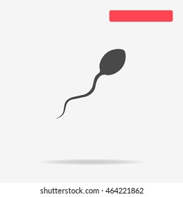 Sperm icon. Vector concept illustration for design.