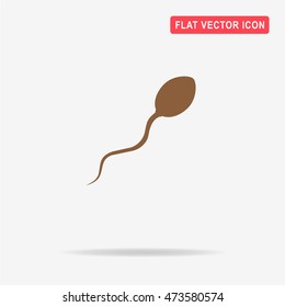 Sperm icon. Vector concept illustration for design.