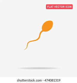 Sperm icon. Vector concept illustration for design.