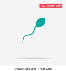 Sperm icon. Vector concept illustration for design.