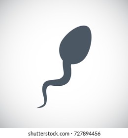 Sperm icon. Vector concept illustration