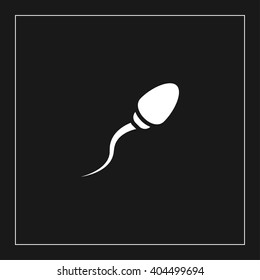 sperm icon. sperm vector illustration