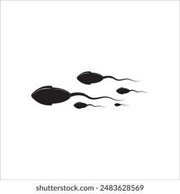 SPERM ICON VECTOR ILLUSTRATION SYMBOL DESIGN