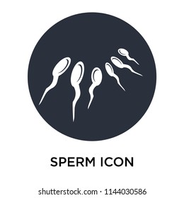 Sperm icon vector isolated on white background for your web and mobile app design, Sperm logo concept