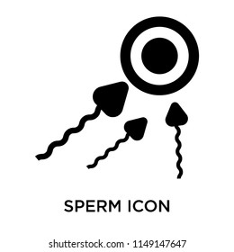 Sperm icon vector isolated on white background for your web and mobile app design, Sperm logo concept