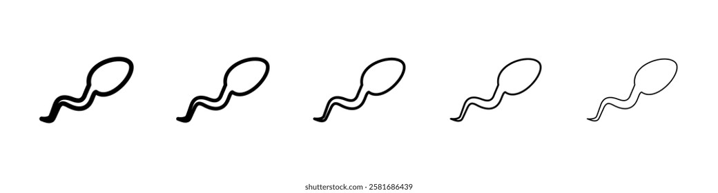 Sperm icon Vector logo sign