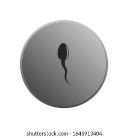 Sperm Icon vector sign isolated for graphic and web design. Sperm symbol template color editable on white background.