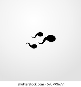 sperm icon. vector sign symbol on white background
