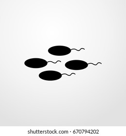 sperm icon. vector sign symbol on white background