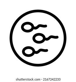 Sperm Icon Vector Symbol Design Illustration