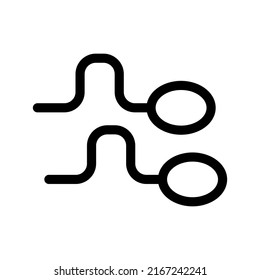 Ilustración de diseño de símbolos de vector de icono de esperma