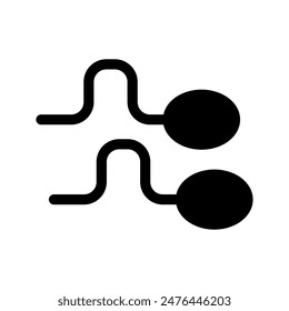 Sperm Icon Vector Symbol Design Illustration