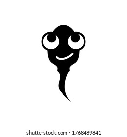 plantilla de símbolo de vector de icono de esperma