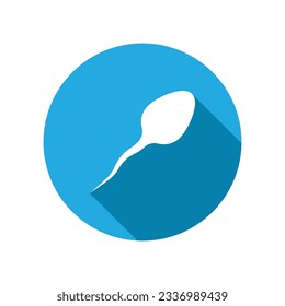 diseño del logotipo de la ilustración de la plantilla del vector del icono de esperma