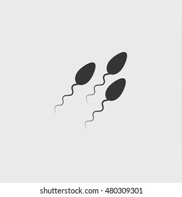 sperm icon, vectordesign