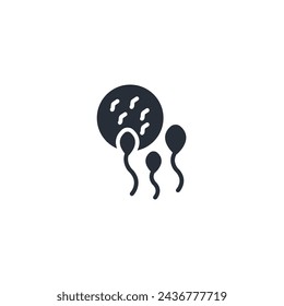 Sperm icon. vector.Editable stroke.linear style sign for use web design,logo.Symbol illustration.