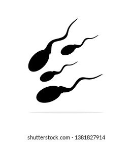 Sperm icon.Vector concept illustration for design.